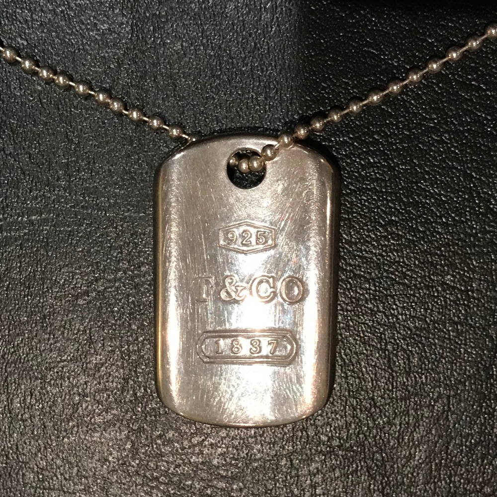 Tiffany & Co. 1837 Tag Pendant Sterling Silver